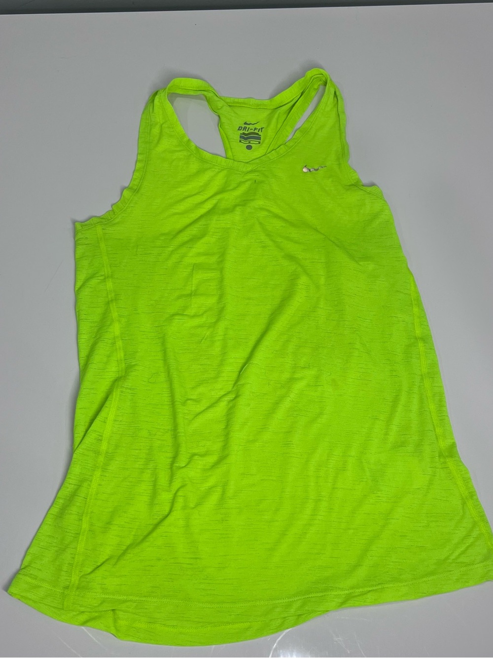 Nike Neon Yellow-Green Racerback Tank Top
